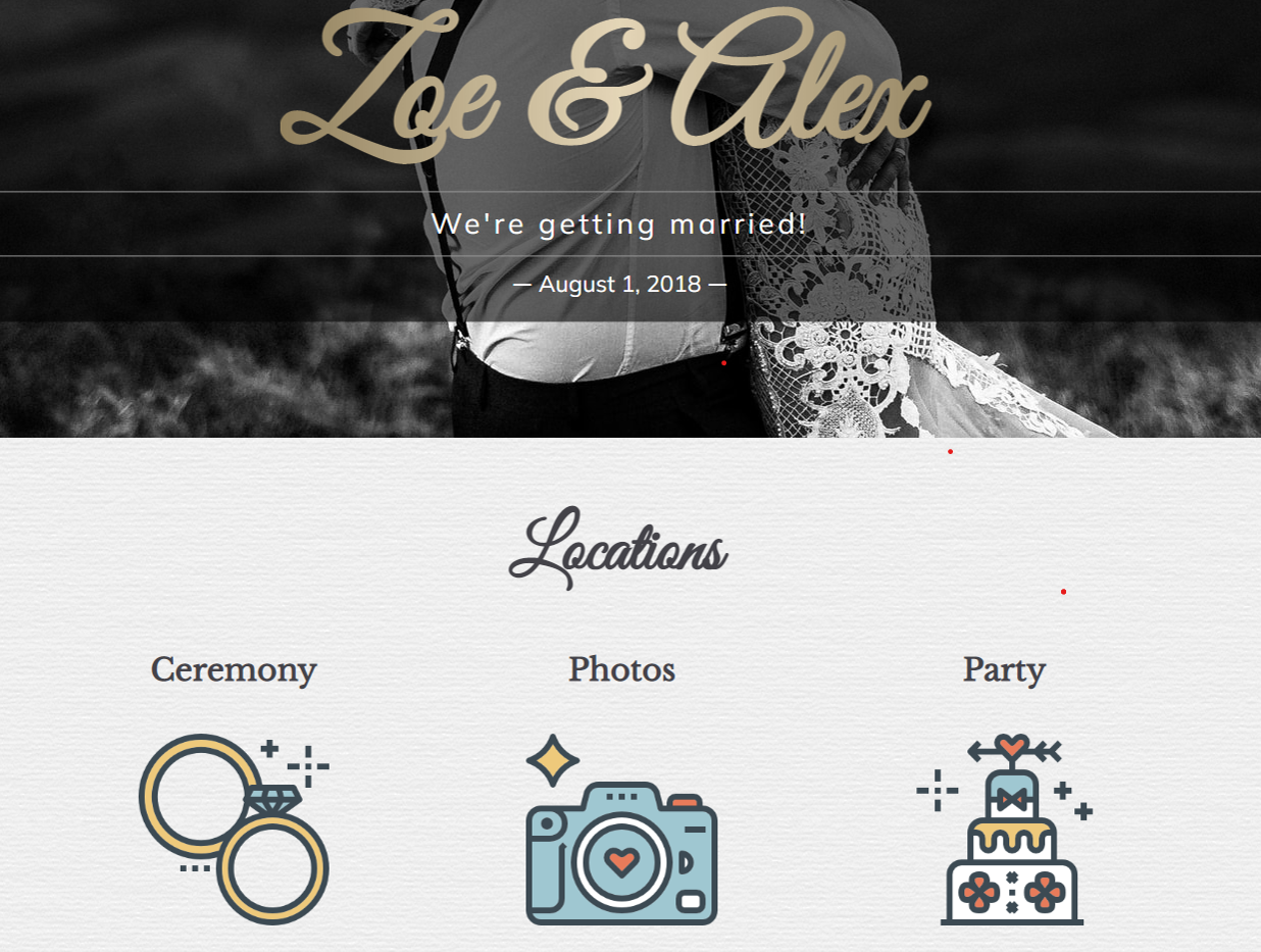 wedding website